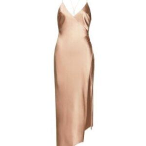 SER.O.YA Emma Silk Maxi Dress Natural